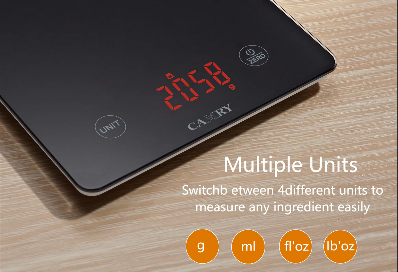 CAMRY Digital Kitchen Scale & Electronic Food Weight Scale Model EK9145 - Image 2
