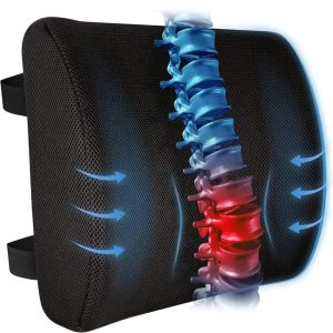 Ergonomic Backrest Support Cushion – Comfortable Lumbar Support for Chair, Office & Home